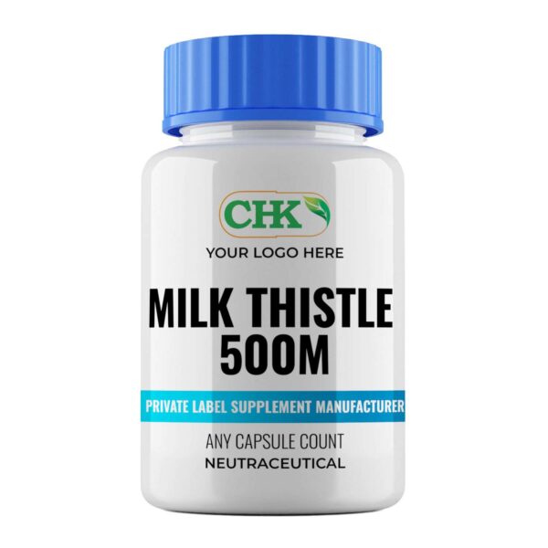 Private Label Milk Thistle 500mg Supplement Manufacturing