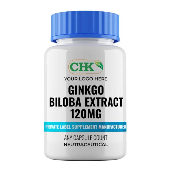 Private Label Ginkgo Biloba Extract 120mg, Capsules Manufacturer