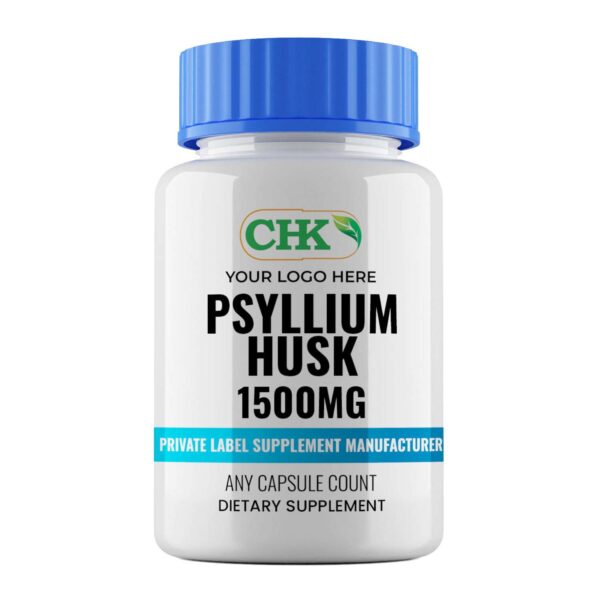 Private Label Psyllium Husk 1500mg Capsules Manufacturer