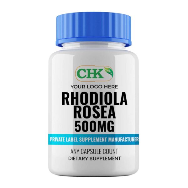 Private Label Rhodiola Rosea 500mg, Capsules Manufacturer