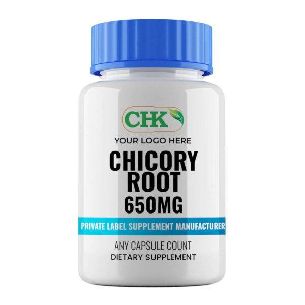 Private Label Chicory Root 650mg Capsules Manufacturer