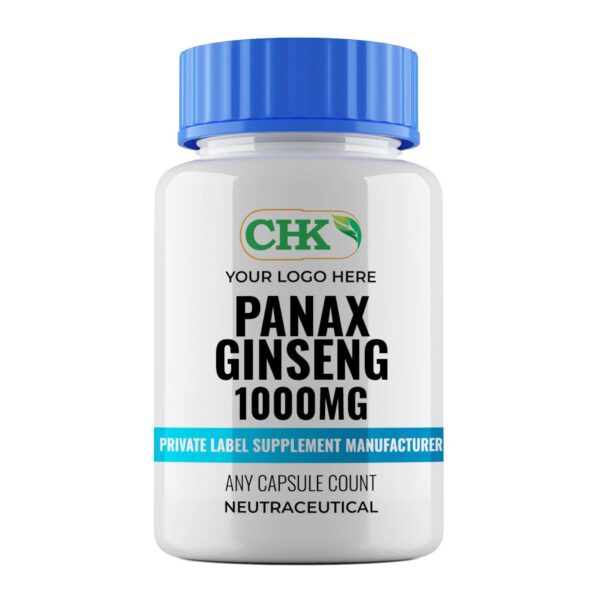 Private Label Panax Ginseng 1000mg Capsules Manufacturer