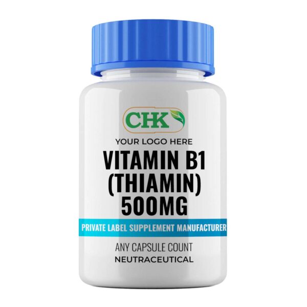 Private LabelVitamin B1 (Thiamin) 500mg Capsules Manufacturer